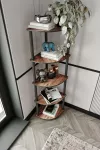 Raamaturiiul, Hanah Home, 5 RIIULIGA RAAMATIKUR  SAR, p&auml;hkel, 34 x 139 x 34