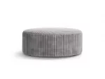 Pouf, "Dia", 1 Seat, 90x90x35, Light Grey