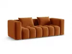 Velvet Sofa With Bed Function And Box, "Verona", 3 Seats, 252x98x85 Made in Europe