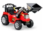 Lean Cars ZP1005 elektriline traktor-ekskavaator lastele, punane