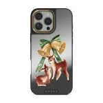Baby Rudolph - iPhone 16 Pro Case, Elite Mirror Dark (MagSafe) / Gold