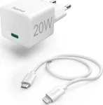 Mini 20W PD/QC Type C to Lightning White