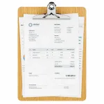Wooden Writing Board with Clipboard A4