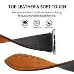 38/40mm Black Leather Band