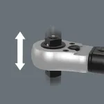 Wera torque wrench with push-through square Click-Torque Lock C 3 R/L