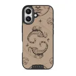 Scorpio - iPhone 17 Case, Elite Dark (MagSafe) / Silver / Beige