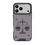 Libra - iPhone 17 Pro Max Case, Elite Dark (MagSafe) / Silver / Purple