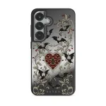 Warded - Samsung Galaxy S25 Case, Elite Mirror Dark (Magnetic) / Silver