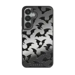 Midnight Visitor - Samsung Galaxy S25 Plus Case, Elite Mirror Dark (Magnetic) / Silver