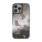 Howdy - iPhone 16 Pro Case, Elite Mirror Dark (MagSafe) / Silver