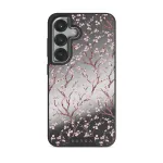 Sakura - Samsung Galaxy S25 Plus Case, Elite Mirror Dark (Magnetic) / Silver