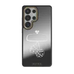 City Lights - Samsung Galaxy S25 Ultra Case, Elite Mirror Dark (Magnetic) / Gold