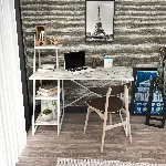 &Otilde;ppelaud, Hanah Home, valge, 120 x 120 x 60, cm