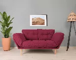 3-kohaline diivanvoodi Hanah Home Nina , tumepunane, 120 x 40 x 60