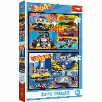 TREFL HOT WHEELS puslede komplekt M&auml;nguautod, 2x70 osa