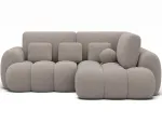 Cozion Corner Sofa Bed with Storage, Beige Boucl&eacute;, Right-Hand Facing, Modern, Beige
