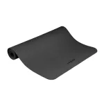 V&otilde;imlemismatt jooga, pilatese ja fitnessi jaoks, m&otilde;&otilde;tmetega 200 x 90 cm, paksus 1 cm, TPE-materjalist, must, &bdquo;REBEL ACTIVE&ldquo;