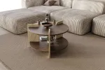 Kohvilaud, Hanah Home, p&auml;hklipuust travertiin, 70 x 45 x 70