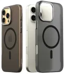 "Aero Frame Case iPhone 16 Pro Max" Clear Black