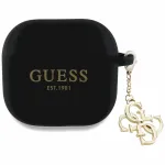 Silicone 4G Charm AirPods 4 cover black