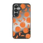 Peach Fuzz - Samsung Galaxy S25 Plus Case, Elite Mirror Dark (Magnetic) / Silver
