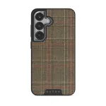 Favorite Coat - Plaid Samsung Galaxy S25 Case, Elite Dark (Magnetic) / Silver