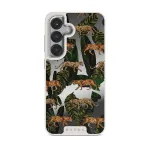 Morning Commute - Designer Samsung Galaxy S25 Case, Elite Mirror Light (Magnetic) / Silver