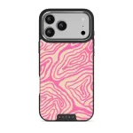 Pink Shores - iPhone 17 Pro Max Case, Elite Dark (MagSafe) / Silver