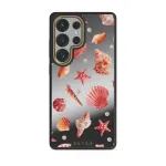 Seashells - Samsung Galaxy S25 Ultra Case, Elite Mirror Dark (Magnetic) / Gold