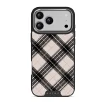 Plaid Please - iPhone 17 Pro Max Case, Elite Dark (MagSafe) / Silver