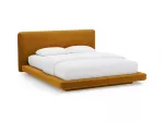 Velvet Bed With Headboard, "Linea", 204x225x98 Made in Europe