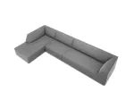 Velvet Modular Left Corner Sofa, "Siena", 5 Seats, 366x180x69 Made in Europe