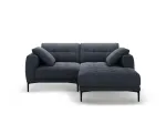 Right Corner Sofa, "Lazio", 2 Seats, 205x174x86 Made in Europe