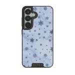 Ice Queen - Snowflakes Samsung Galaxy S25 Case, Elite Dark (Magnetic) / Gunmetal