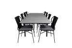 Levels Table 229/310 - Black/Grey+Julian Dining Chair - Black Steel / Black Rope (stackable)_8