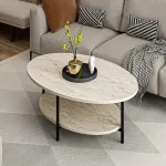 Kohvilaud, Hanah Home, travertiin, 90 x 36 x 60
