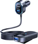Double Car Charger 135W Black/Gray