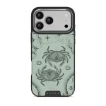 Cancer - iPhone 17 Pro Max Case, Elite Dark (MagSafe) / Silver / Turquoise