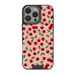 Afternoon Treat - Cherry iPhone 16 Pro Case, Elite Dark (MagSafe) / Silver