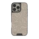 Wild Terrain - Minimalist iPhone 16 Pro Case, Elite Dark (MagSafe) / Silver