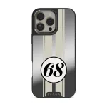 Classic Racing - iPhone 16 Pro Case, Elite Mirror Dark (MagSafe) / Gunmetal