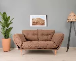 3-kohaline diivanvoodi Hanah Home Nina , helepruun, 120 x 40 x 60