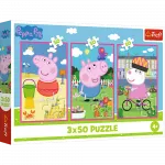TREFL PEPPA PIG puslede komplekt S&otilde;pruse j&otilde;ud, 3x50 osa
