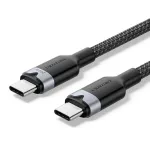 USB-C ja USB-C 2.0 PD 3.1 Vention 5A 240W 1 m pikkune kaabel, must