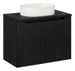80 cm m&ouml;&ouml;blikomplekt lauaplaadi ja lauaplaadile paigaldatava valamuga &bdquo;Beyond set-nob b black 80 cm d un beyond 5 wh&ldquo;