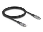 "Delock USB 40 Gbps kaabel, USB Type-C&trade; pistikupesa-pistikupesa, PD 3.1, 240 W, E-Marker, 1 m, metallikhall"