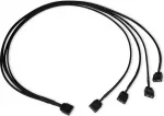 &bdquo;Alphacool&ldquo; &bdquo;Alphacool&ldquo; Y-jaotur aRGB, 3-kontaktilisest 4 x 3-kontaktiliseks, 60 cm &ndash; must