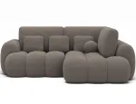 Cozion Corner Sofa Bed with Storage, Brown Boucl&eacute;, Right-Hand Facing, Modern, Brown
