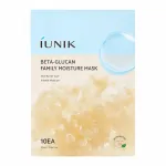 iUNIK - Beta-Glucan Family Moisture Mask, 10 sheets