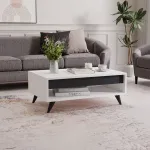 Kohvilaud, Hanah Home, valge, 90 x 38 x 60